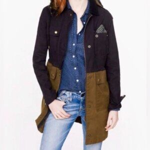 J Crew Waxed Cotton Field Coat